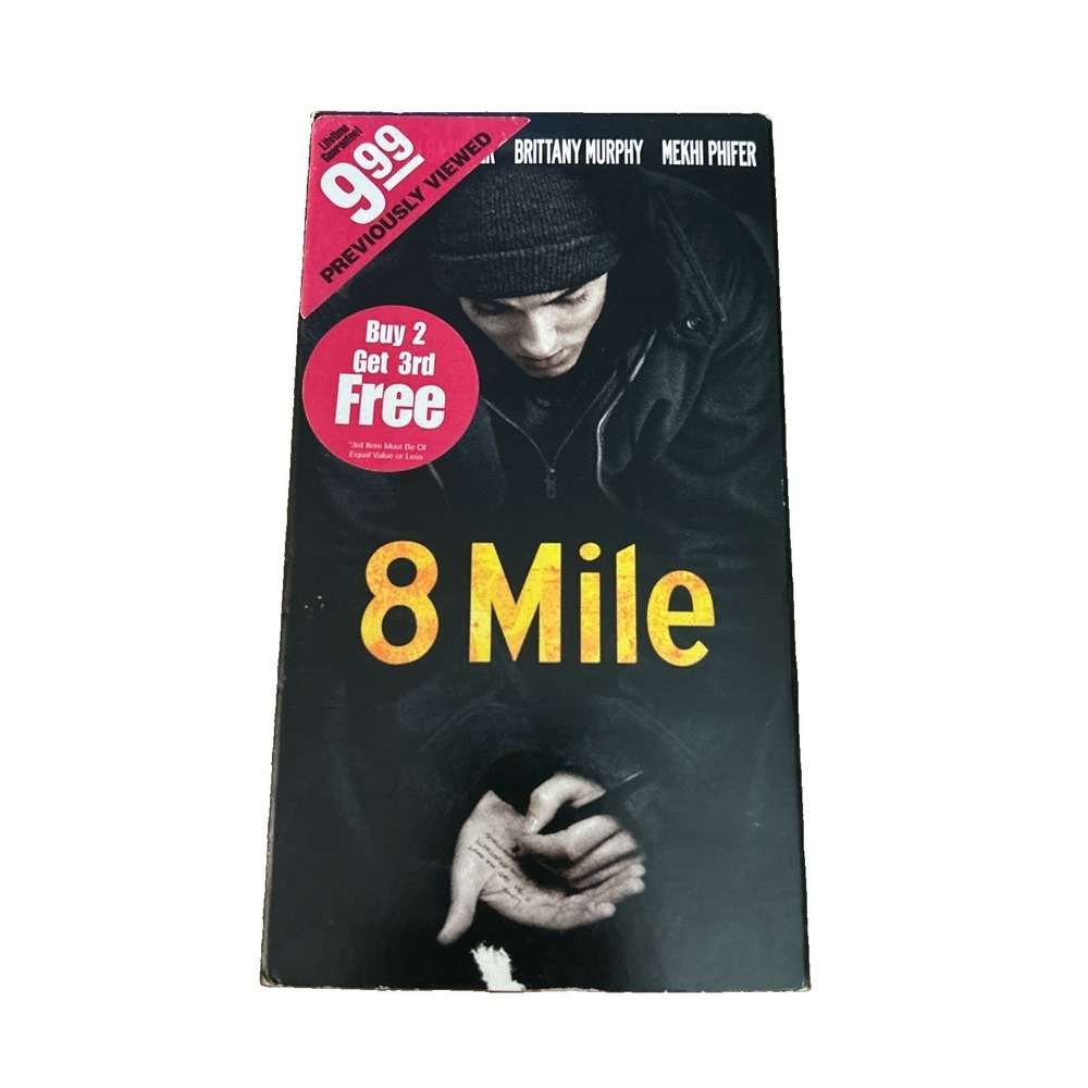 8 Mile VHS 2003 - Eminem - Brittany Murphy - Kim Basinger - Mekhi Phifer